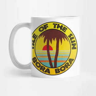 Bora Bora Vintage Travel South Pacific Isle Of The Sun Mug